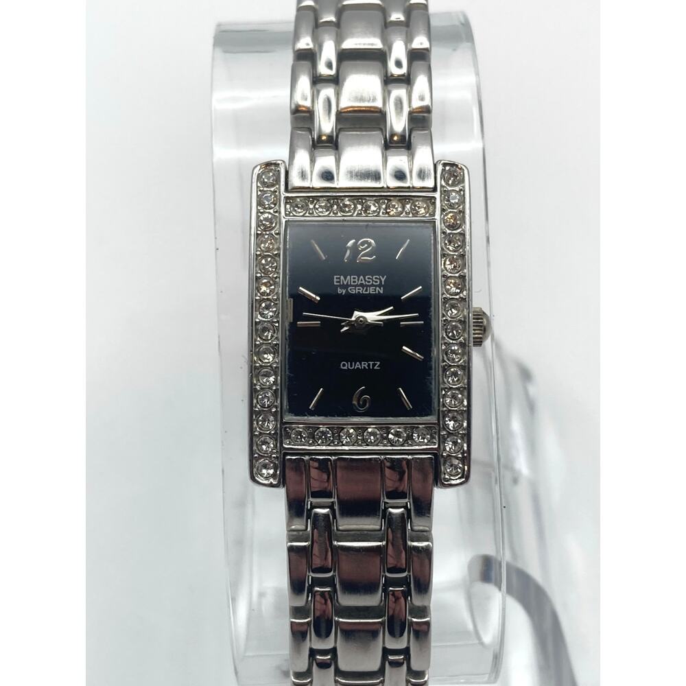 VTG Embassy By Gruen Women's Watch 20mm - Fresh Battery - Wrist 6" * Read * - Picture 5 of 11